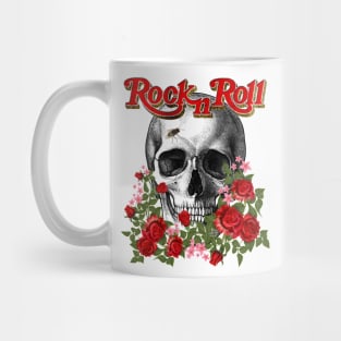 Rolling Stone Rock Roll Hippie Skull Mug